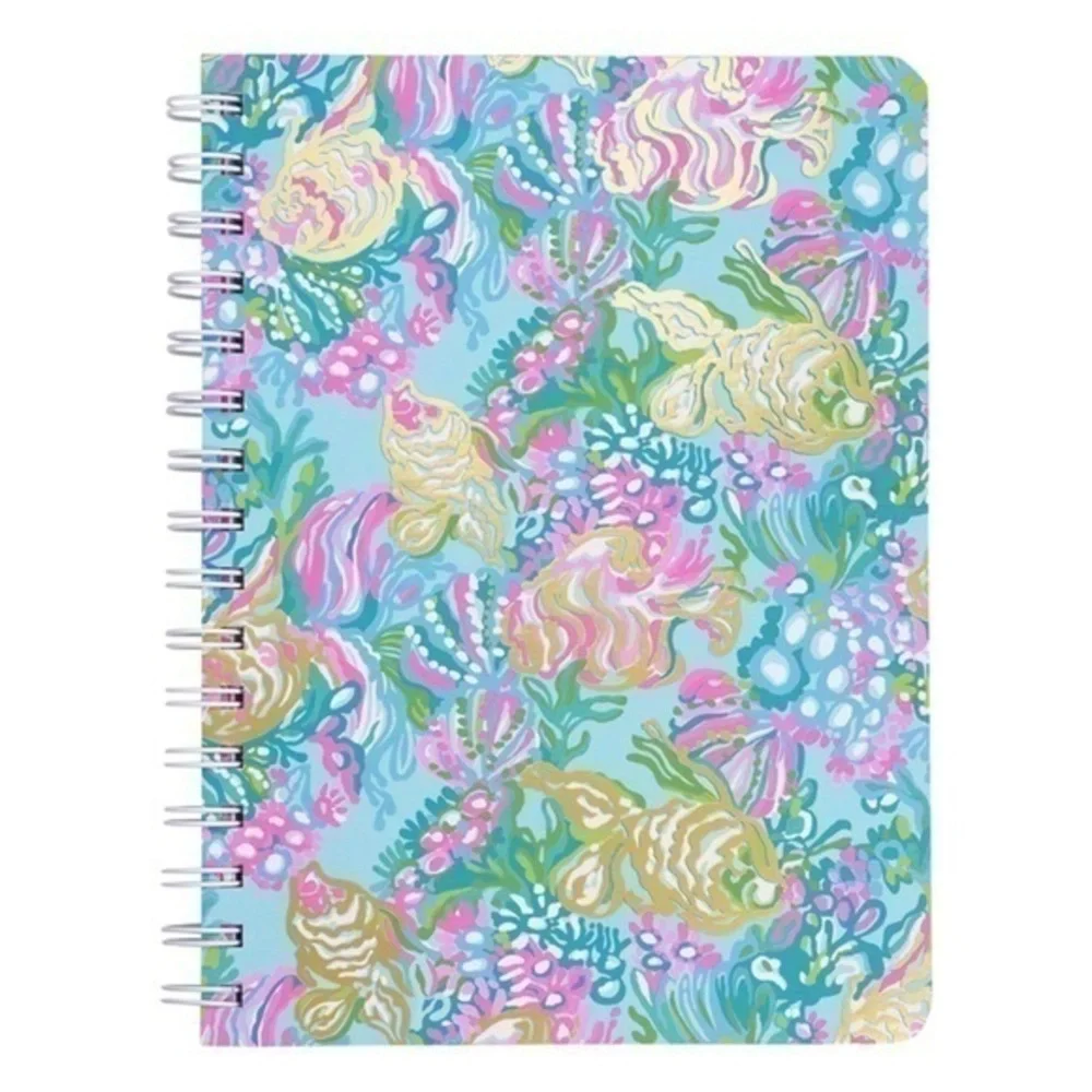 NWT Lilly Pulitzer Hardcover Spiral Notebook, 8.25